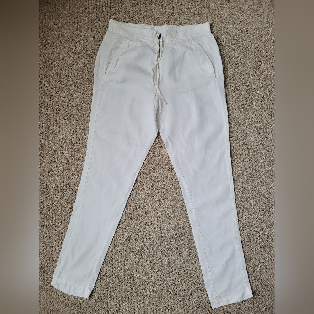 Women's Light Gray Drawstring Pants - image 4